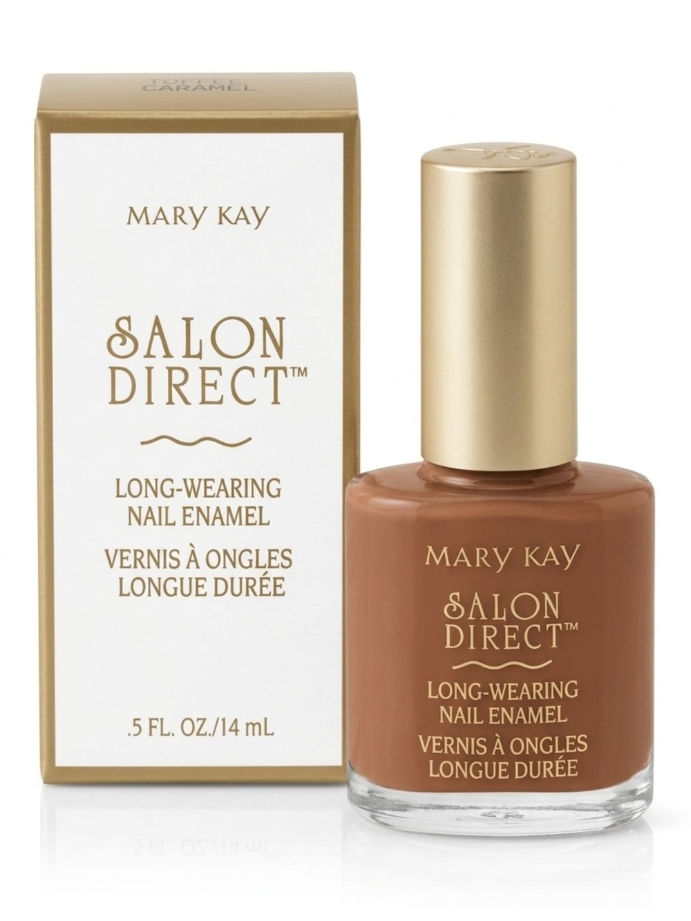 Mary Kay Salon Direct Long-Wearing Nail Enamel .05 oz. Toffee Caramel #4792 NIB